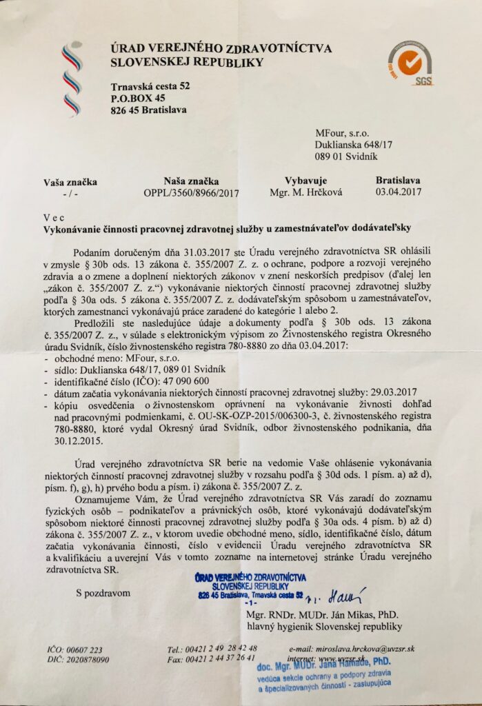 urad verejného zdravotnictva